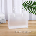 Werbe -Billig -Custom -Logo wasserdichte einfache klare Plastictote -Beutel tragbare PP transparente Einkaufstaschen